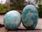 Polished Amazonite Palm Stones x 19 From Madagascar - Toprock Gemstones and Minerals 