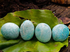 Polished Amazonite Palm Stones x 19 From Madagascar - Toprock Gemstones and Minerals 