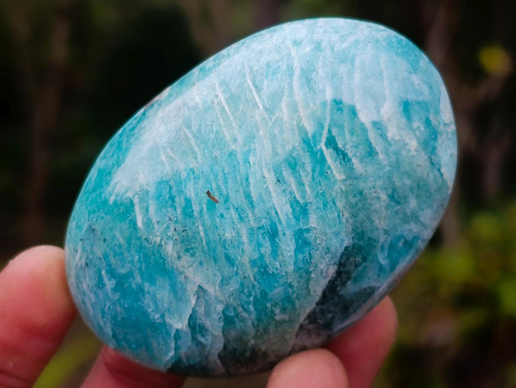 Polished Amazonite Palm Stones x 19 From Madagascar - Toprock Gemstones and Minerals 