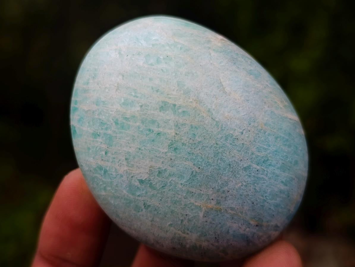 Polished Amazonite Palm Stones x 19 From Madagascar - Toprock Gemstones and Minerals 