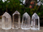 Polished Optic and Clear Quartz Crystals x 12 From Madagascar - Toprock Gemstones and Minerals 