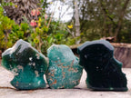 Polished On One Side Mtorolite Chrysoprase Slices x 12 From Mutorashanga, Zimbabwe - Toprock Gemstones and Minerals 