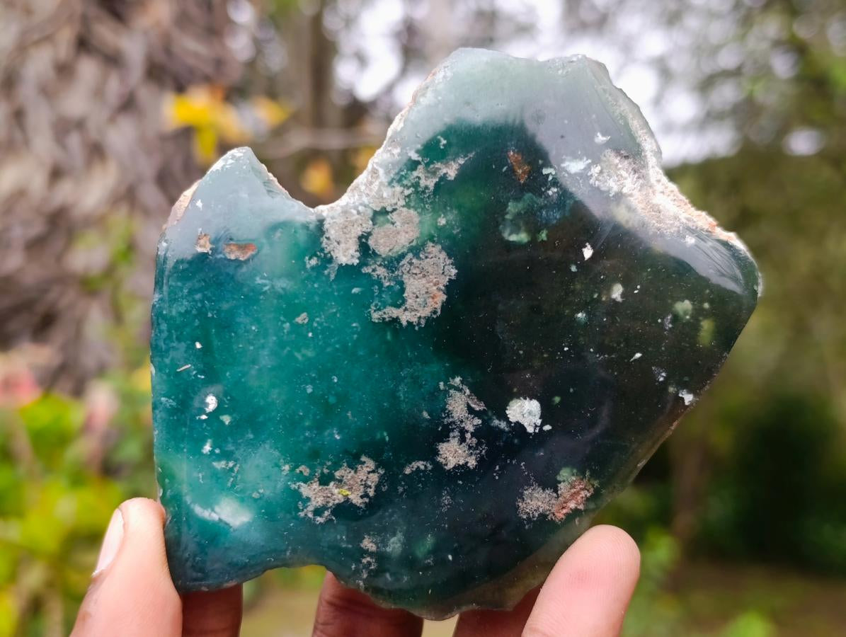 Polished On One Side Mtorolite Chrysoprase Slices x 12 From Mutorashanga, Zimbabwe - Toprock Gemstones and Minerals 
