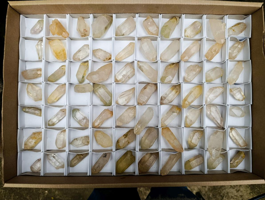 Natural Serenje Quarts Single Crystals x 70 From Serenje, Zambia - Toprock Gemstones and Minerals 