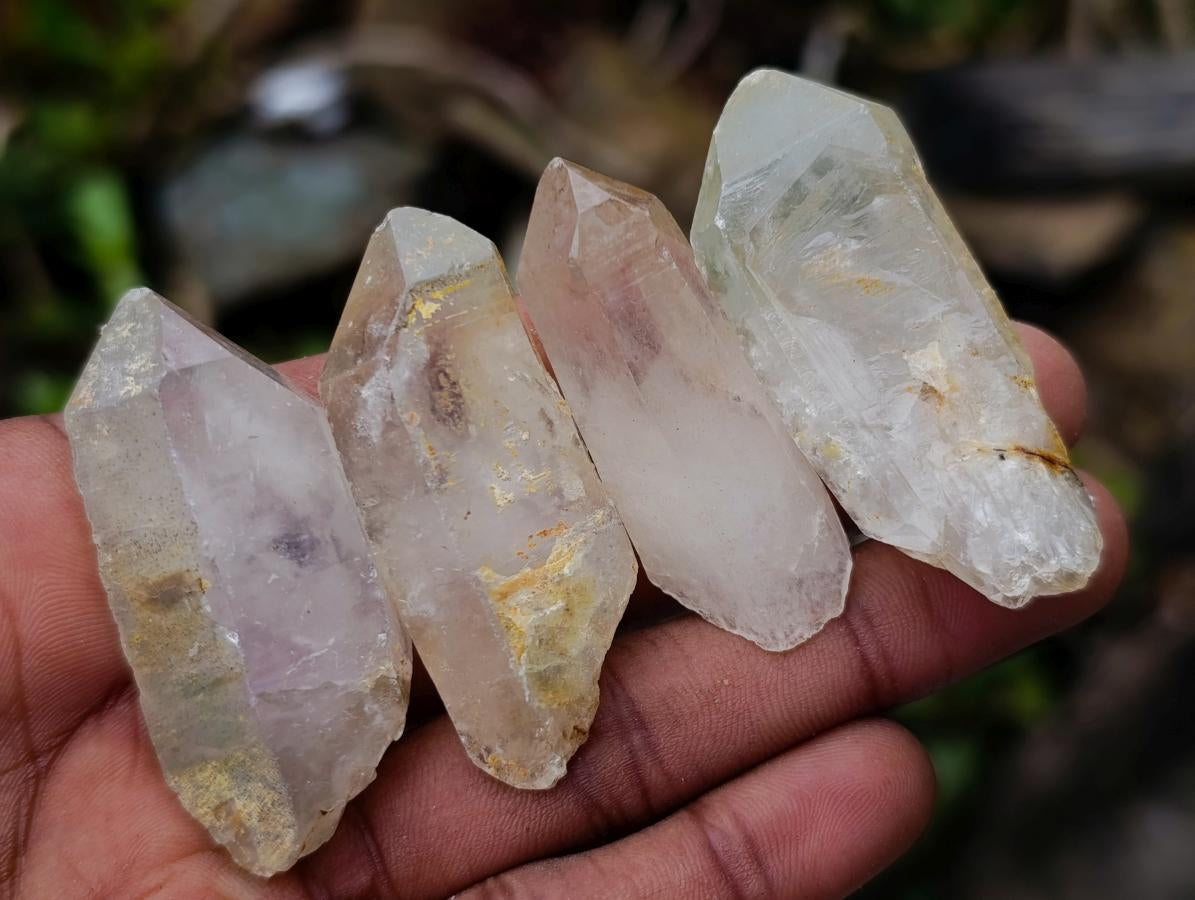 Natural Serenje Quarts Single Crystals x 70 From Serenje, Zambia - Toprock Gemstones and Minerals 