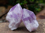 Natural Jacaranda Amethyst Single Crystals x 35 From Mumbwa, Zambia - Toprock Gemstones and Minerals 