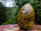 Polished Green Opal Standing Display Pieces x 2 From Betroka, Madagascar - Toprock Gemstones and Minerals 