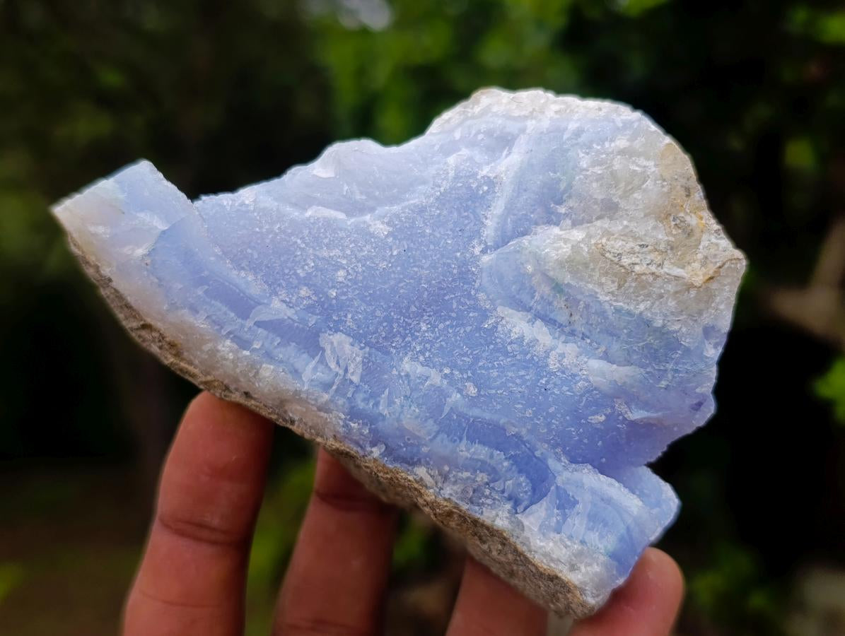 Natural Blue Lace Agate Specimens x 6 From Nsanje, Malawi - Toprock Gemstones and Minerals 