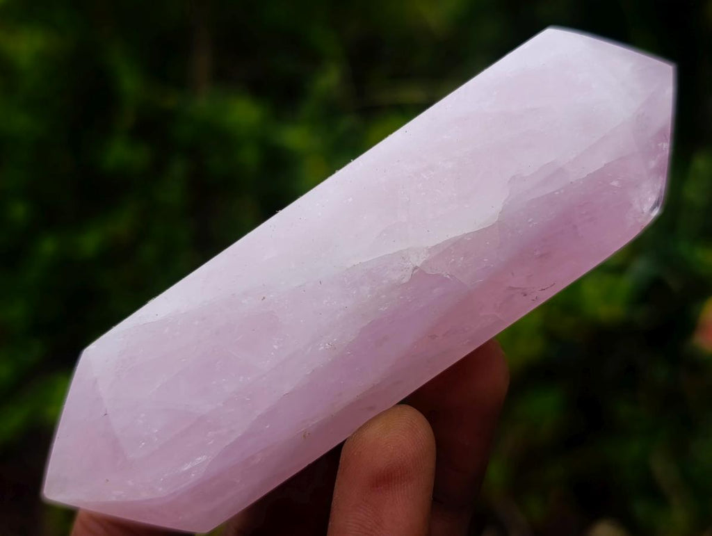 Polished Double Terminated Gemmy Rose Quartz Crystals x 6 From Madagascar - Toprock Gemstones and Minerals 