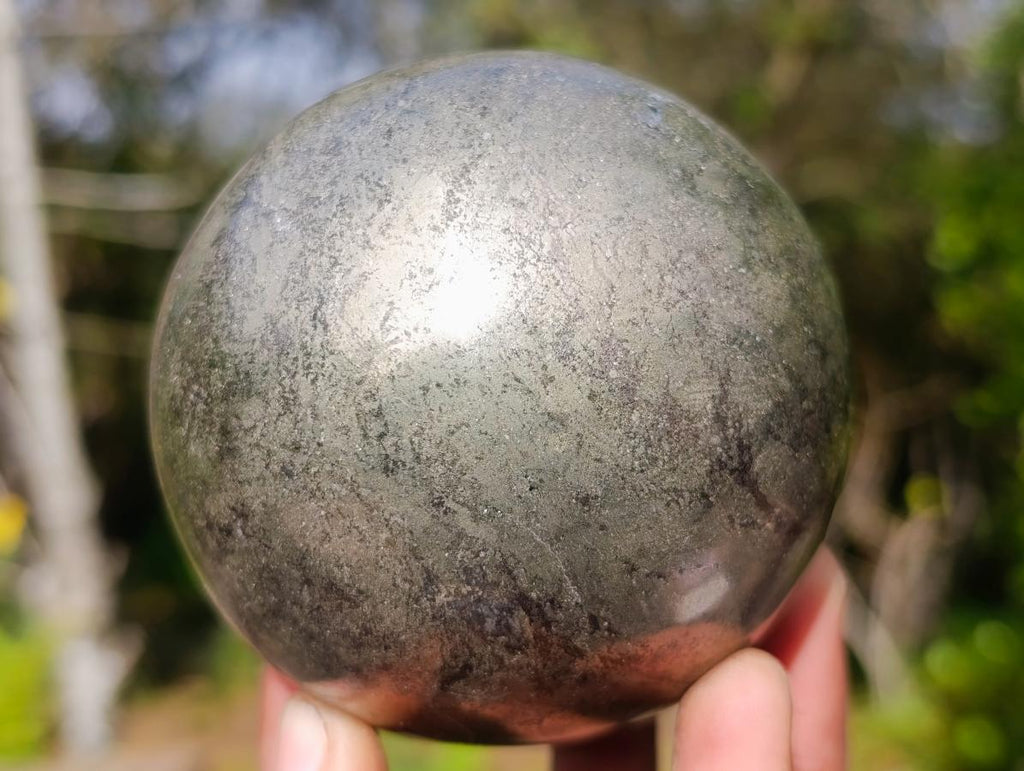 Polished Large Basalt Pharaoh Stone Sphere x 1 From Iron Duke Mine, Zimbabwe - Toprock Gemstones and Minerals 
