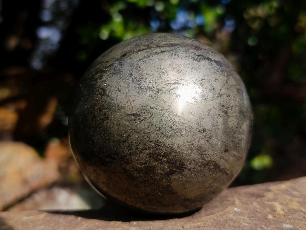 Polished Large Basalt Pharaoh Stone Sphere x 1 From Iron Duke Mine, Zimbabwe - Toprock Gemstones and Minerals 