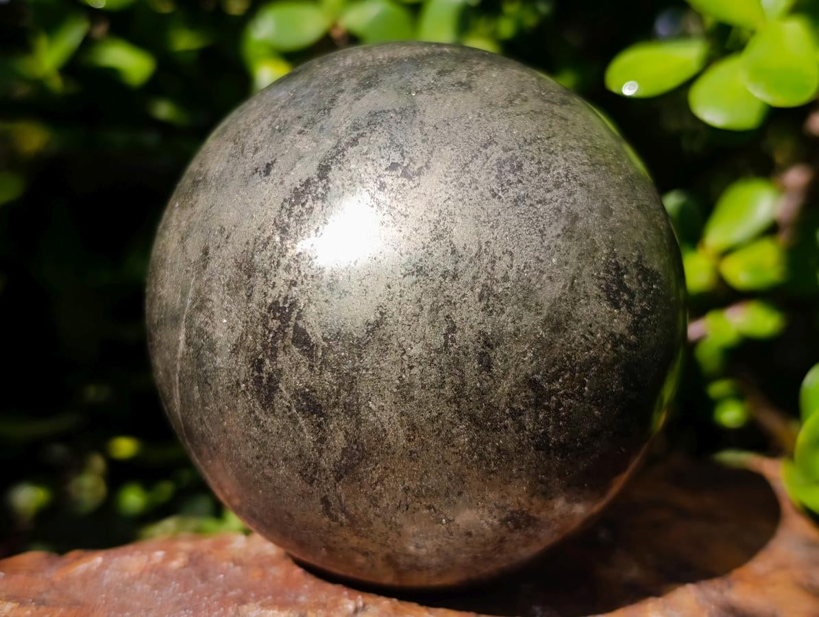Polished Large Basalt Pharaoh Stone Sphere x 1 From Iron Duke Mine, Zimbabwe - Toprock Gemstones and Minerals 