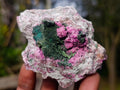 Natural Salrose Cobaltoan Dolomite with Malachite and Heterogenite Specimens x 12 From Kakanda, Congo - Toprock Gemstones and Minerals 
