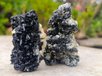 Natural Schorl Black Tourmaline with Muscovite Mica Specimens x 12 From Erongo, Namibia - Toprock Gemstones and Minerals 