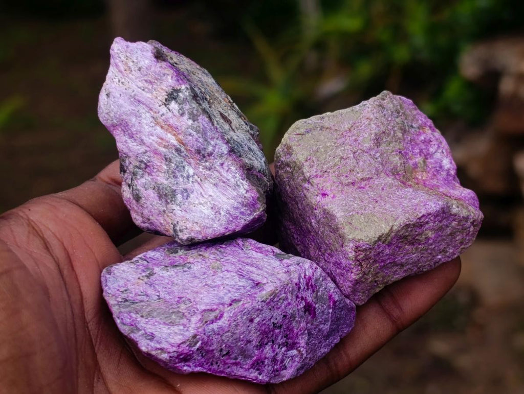 Natural Cobbed Stichtite Specimens x 35 From Barberton, South Africa - Toprock Gemstones and Minerals 