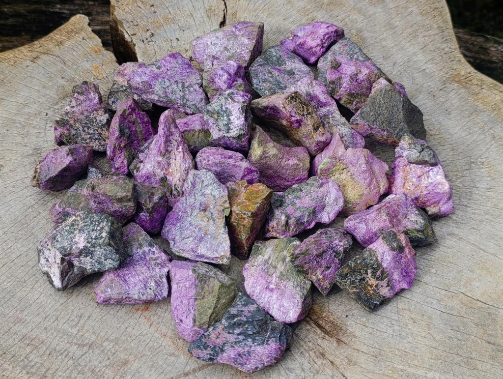 Natural Cobbed Stichtite Specimens x 35 From Barberton, South Africa - Toprock Gemstones and Minerals 