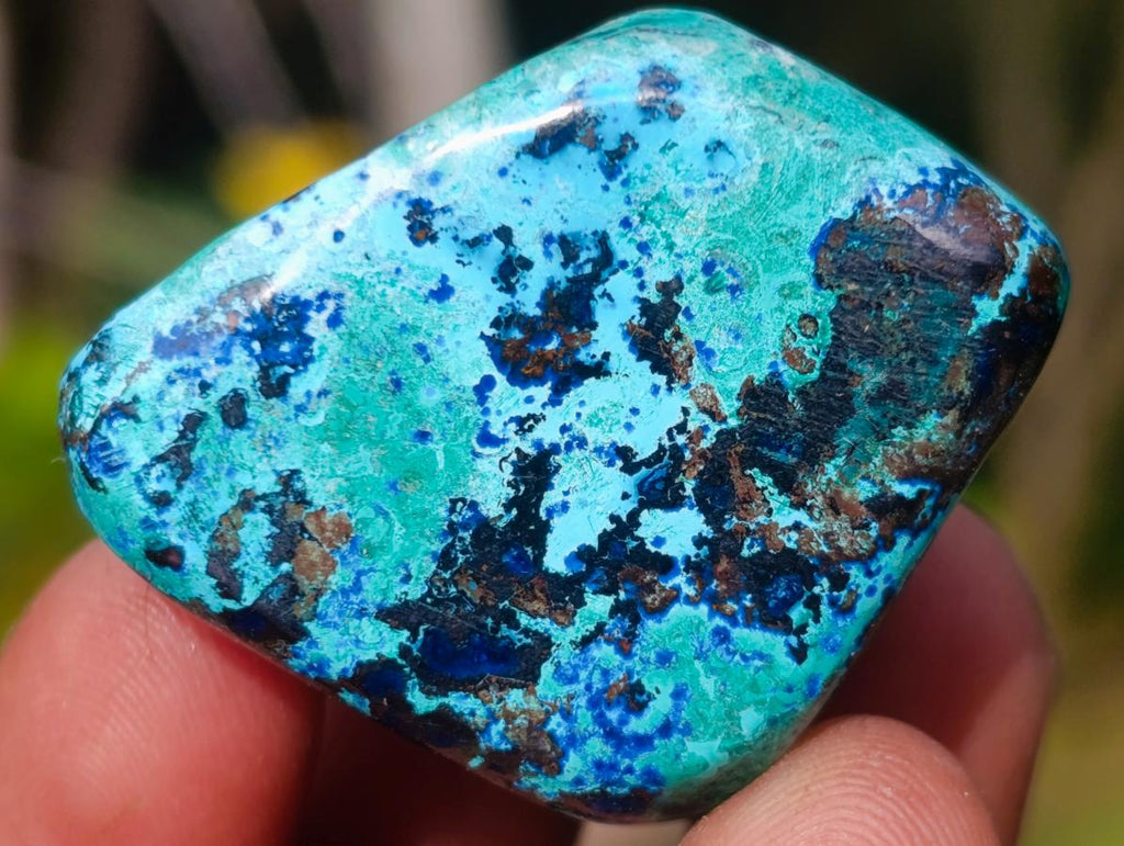 Polished Shattuckite Free Forms x 35 From Congo - Toprock Gemstones and Minerals 