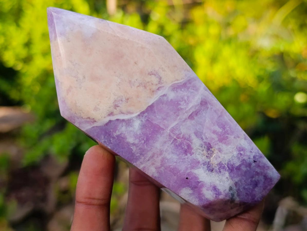 Polished Lepidolite Display Points x 3 From Ambatondrazaka, Madagascar - Toprock Gemstones and Minerals 