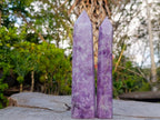 Polished Lepidolite Display Points x 3 From Ambatondrazaka, Madagascar - Toprock Gemstones and Minerals 