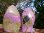 Polished Stichtite Standing Display Pieces x 2 From Barberton, South Africa - Toprock Gemstones and Minerals 