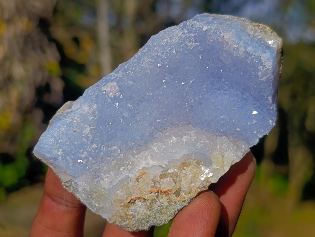 Natural Blue Lace Agate Geode Specimens x 12 From Nsanje, Malawi - Toprock Gemstones and Minerals 