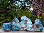 Natural Rough Shattuckite Specimens x 4 From Kaokoveld, Namibia - Toprock Gemstones and Minerals 