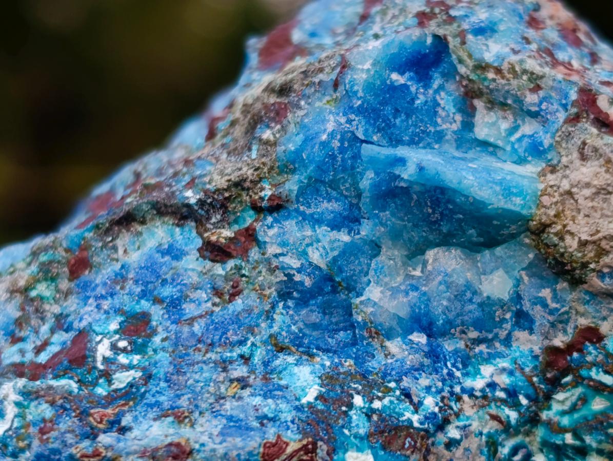 Natural Rough Shattuckite Specimens x 4 From Kaokoveld, Namibia - Toprock Gemstones and Minerals 