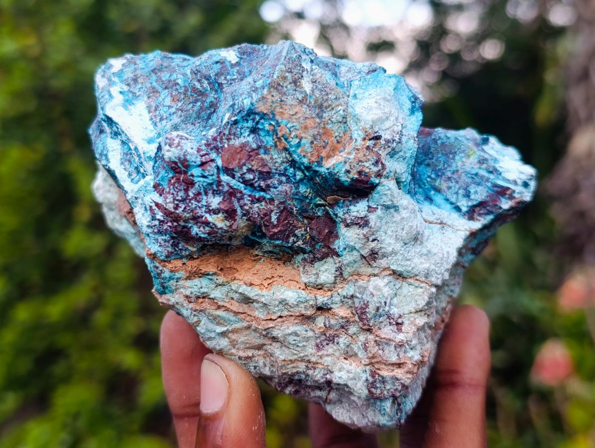 Natural Rough Shattuckite Specimens x 4 From Kaokoveld, Namibia - Toprock Gemstones and Minerals 