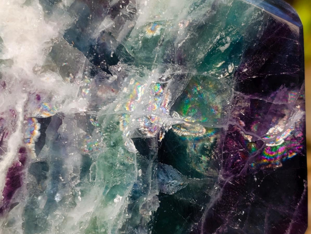 Polished Watermelon Fluorite Crystal Points x 2 From Uis, Namibia - Toprock Gemstones and Minerals 