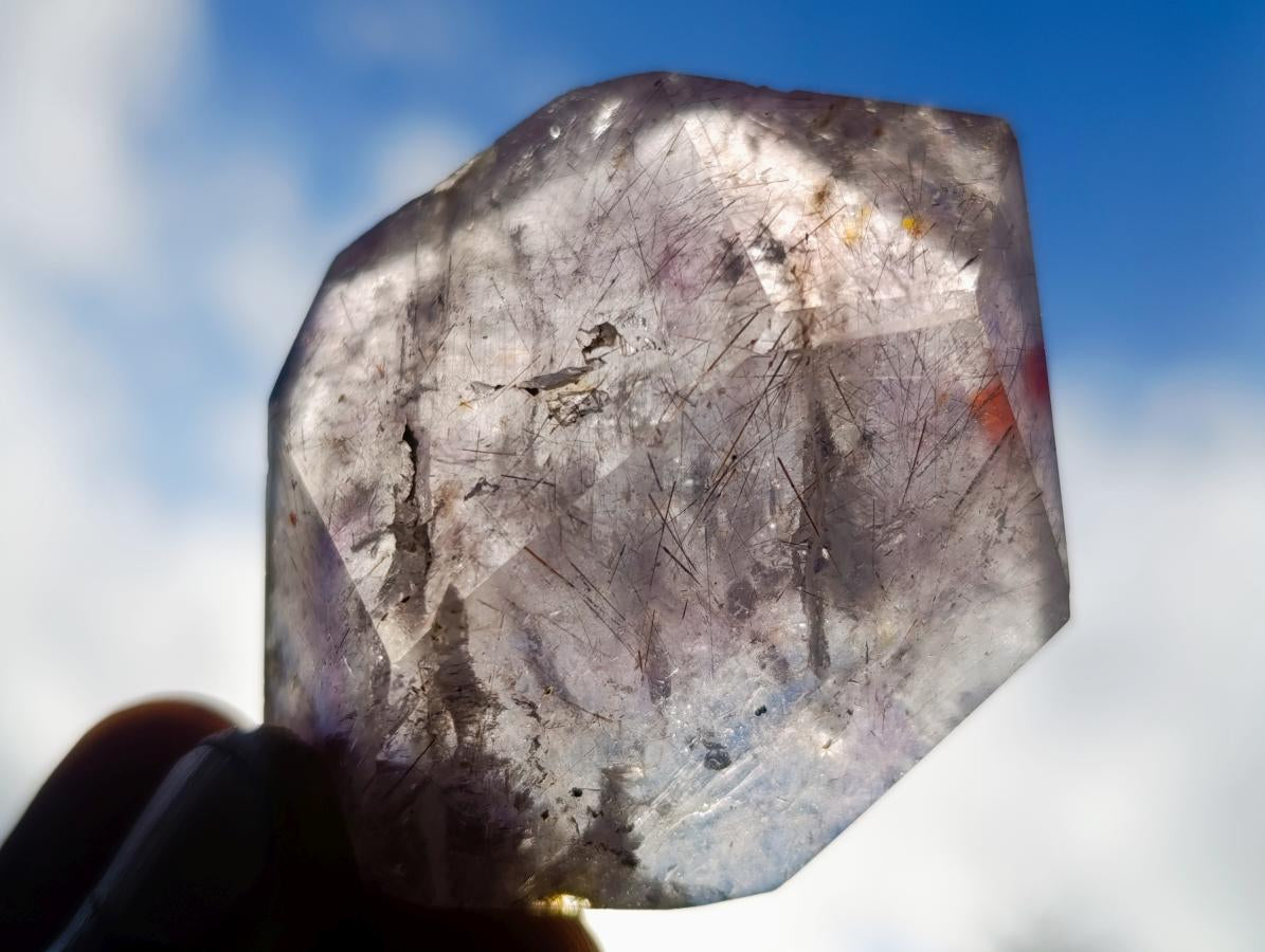 Polished Window Amethyst Crystals x 20 From Akansobe, Madagascar - Toprock Gemstones and Minerals 