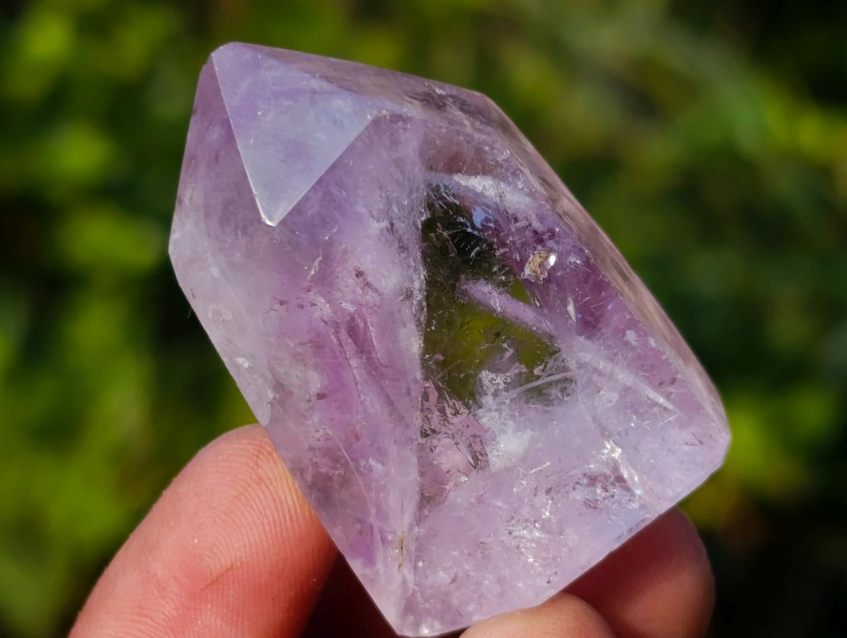 Polished Window Amethyst Crystals x 20 From Akansobe, Madagascar - Toprock Gemstones and Minerals 