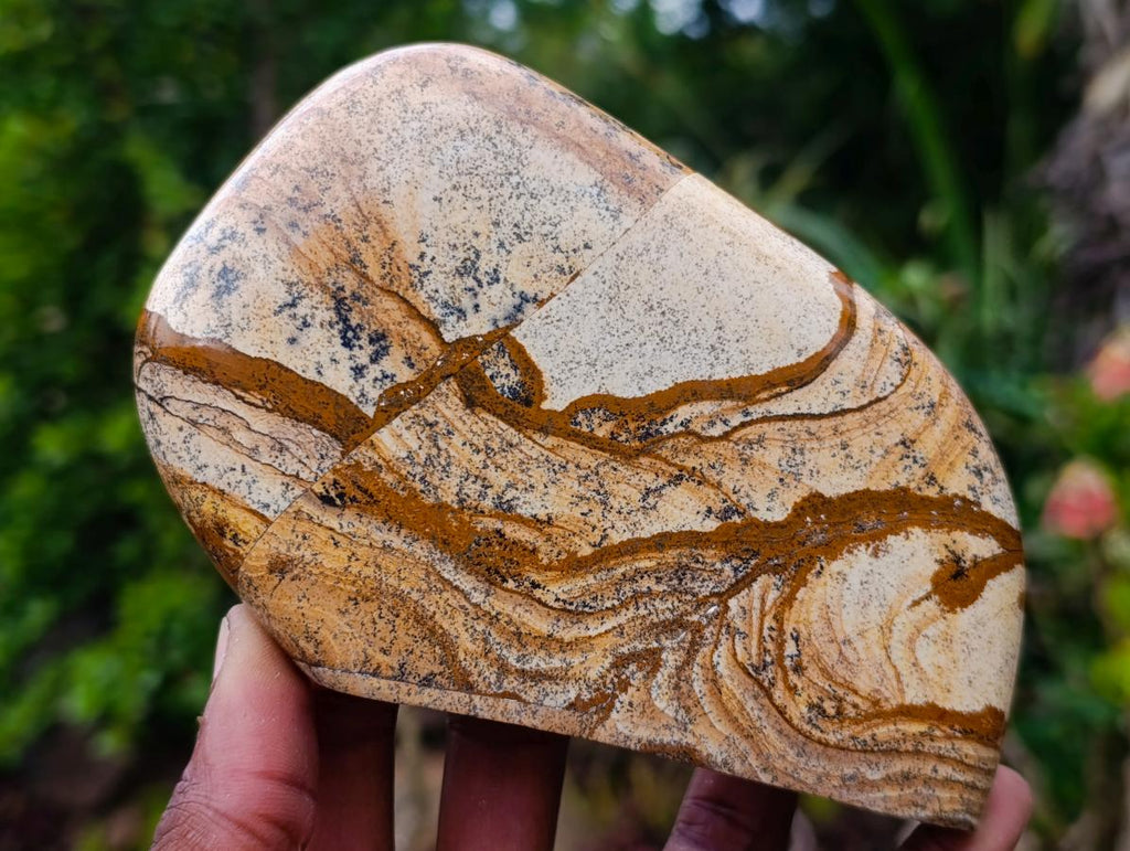 Polished Picture Stone Jasper Standing Display Pieces x 3 From Ais-Ais, Namibia - Toprock Gemstones and Minerals 
