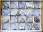 Polished Blue Lace Agate Tumbled Stones x 20 From Nsanje, Malawi - Toprock Gemstones and Minerals 