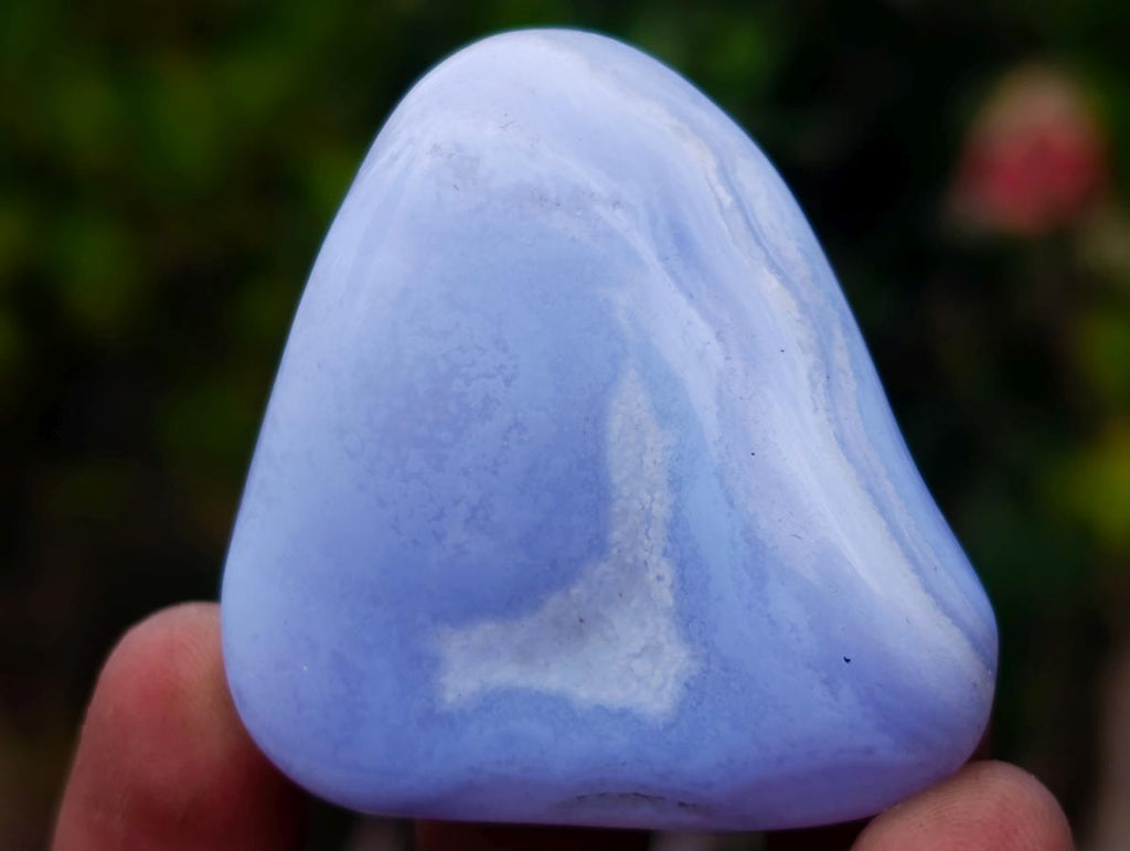 Polished Blue Lace Agate Tumbled Stones x 20 From Nsanje, Malawi - Toprock Gemstones and Minerals 
