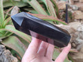 Polished Black Basalt Display Crystal Points x 6 From Madagascar - Toprock Gemstones and Minerals 