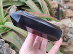 Polished Black Basalt Display Crystal Points x 6 From Madagascar - Toprock Gemstones and Minerals 