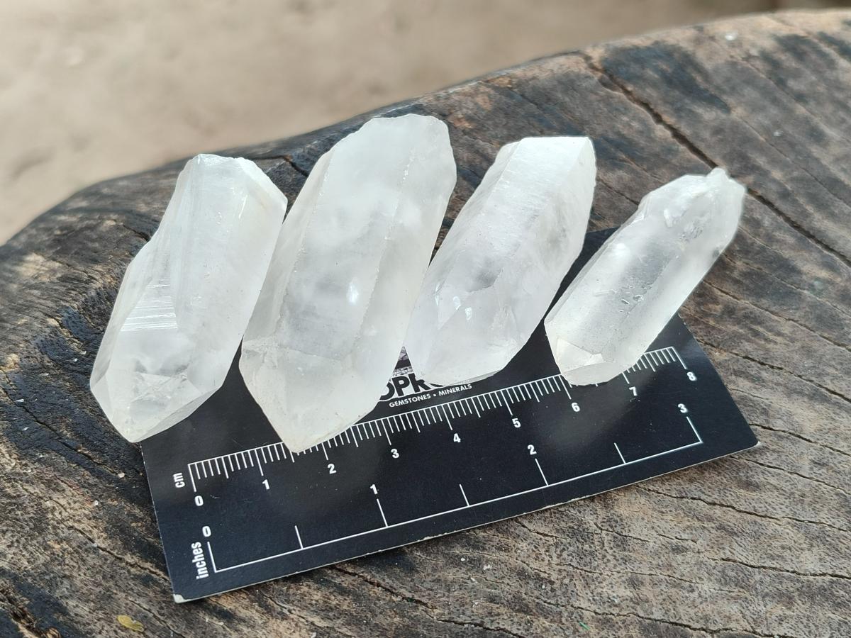 Natural White Phantom Quarts Crystals x 35 From Mpika, Zambia - Toprock Gemstones and Minerals 