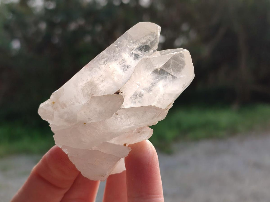 Natural White Phantom Quarts Crystals x 35 From Mpika, Zambia - Toprock Gemstones and Minerals 