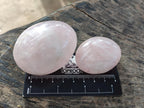 Polished Gemmy Rose Quartz Palm Stones x 24 From Madagascar - Toprock Gemstones and Minerals 