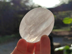 Polished Gemmy Rose Quartz Palm Stones x 24 From Madagascar - Toprock Gemstones and Minerals 