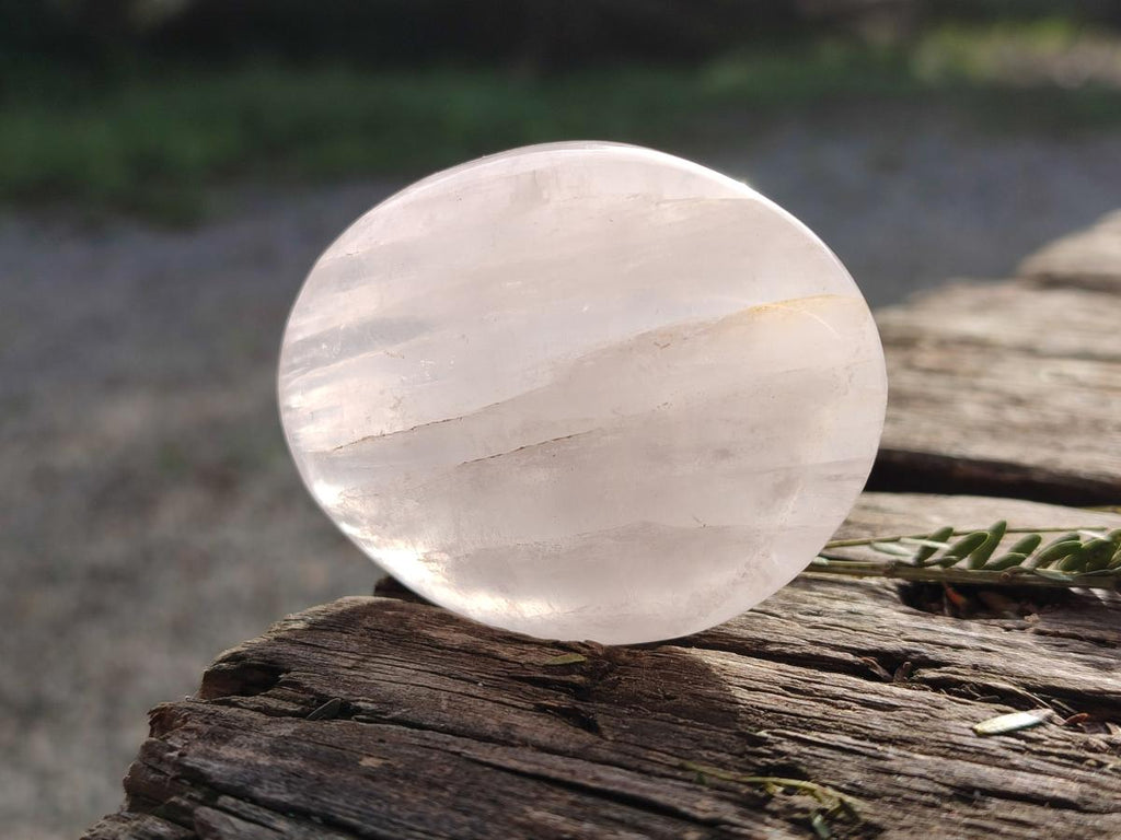 Polished Gemmy Rose Quartz Palm Stones x 24 From Madagascar - Toprock Gemstones and Minerals 