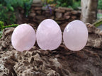 Polished Gemmy Rose Quartz Palm Stones x 24 From Madagascar - Toprock Gemstones and Minerals 