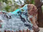 Natural Drusy Coated Chrysocolla with Malachite and Heterogenite on Dolomite Specimens x 2 From Lupoto Mine, Congo - Toprock Gemstones and Minerals 