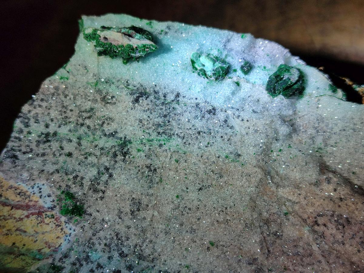 Natural Drusy Coated Chrysocolla with Malachite and Heterogenite on Dolomite Specimens x 2 From Lupoto Mine, Congo - Toprock Gemstones and Minerals 