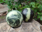 Polished Leopard Stone Spheres and Galets x 4 From Zimbabwe - Toprock Gemstones and Minerals 