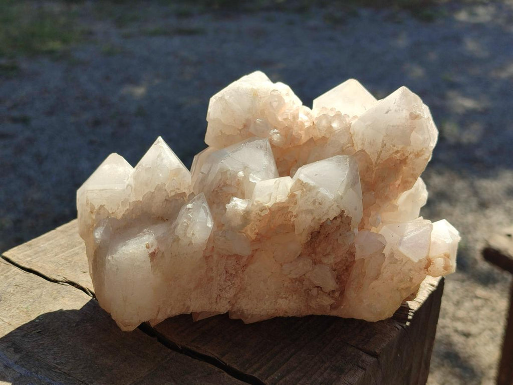 Natural Cascading "Anananas" Candle Quartz Clusters x 2 From Antsirabe, Madagascar - Toprock Gemstones and Minerals 