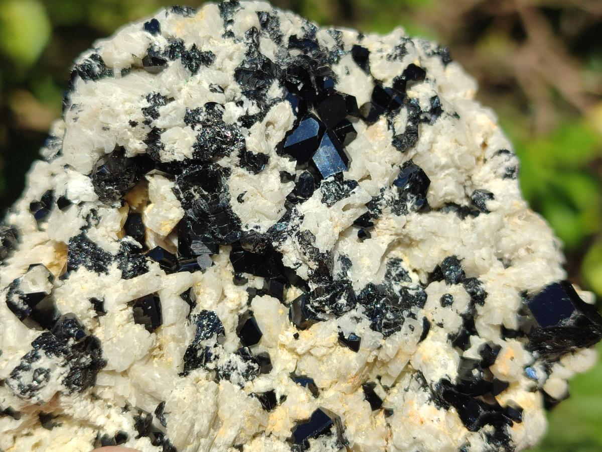 Natural Schorl Black Tourmaline with Feldspar Specimens x 3 From Erongo, Namibia - Toprock Gemstones and Minerals 