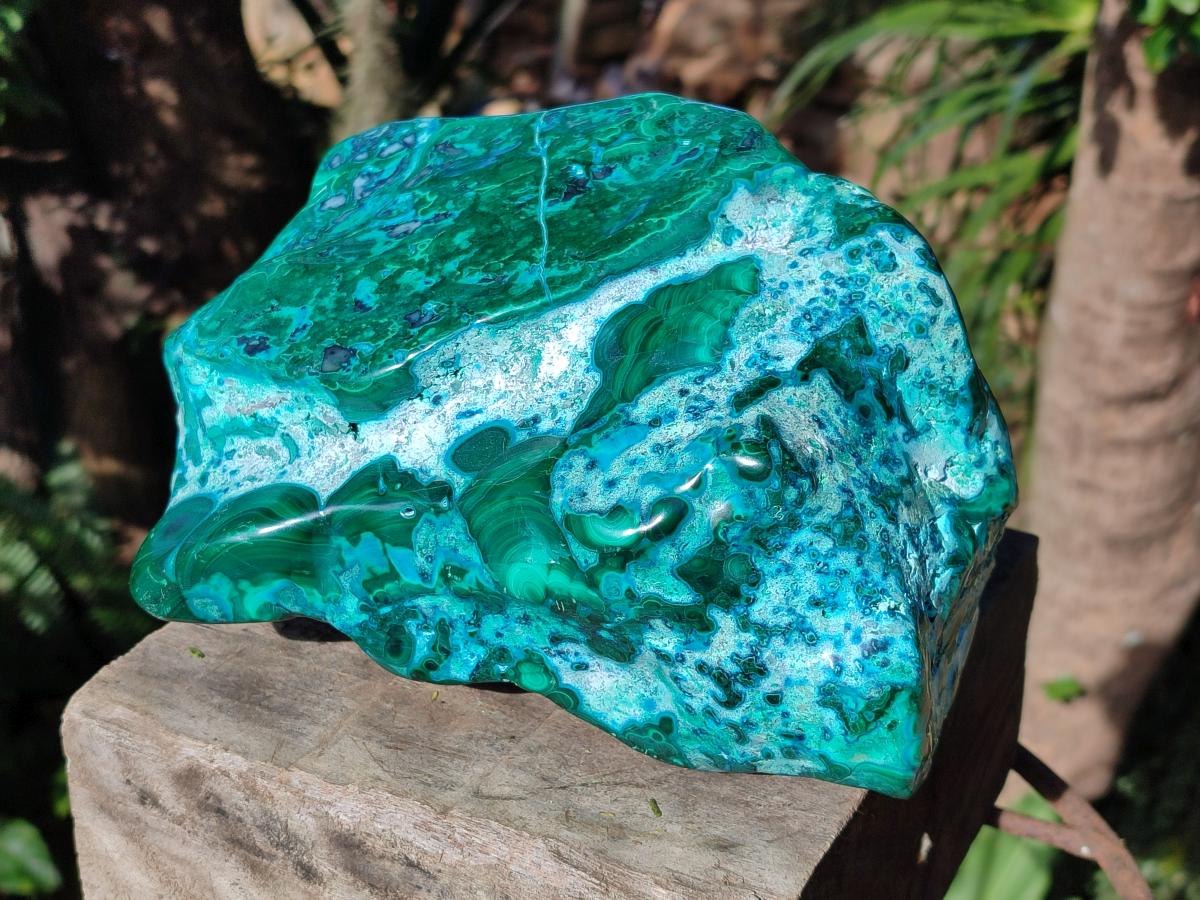 Polished XL Malacolla Free Form x 1 From Kulukuluku, Congo - Toprock Gemstones and Minerals 