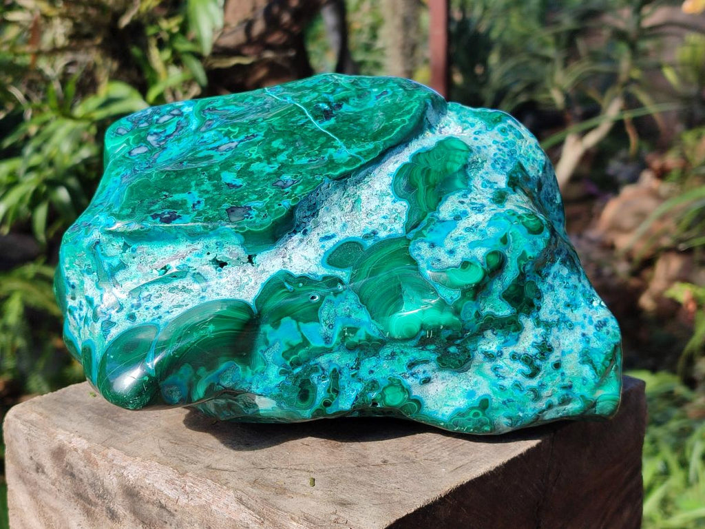 Polished XL Malacolla Free Form x 1 From Kulukuluku, Congo - Toprock Gemstones and Minerals 