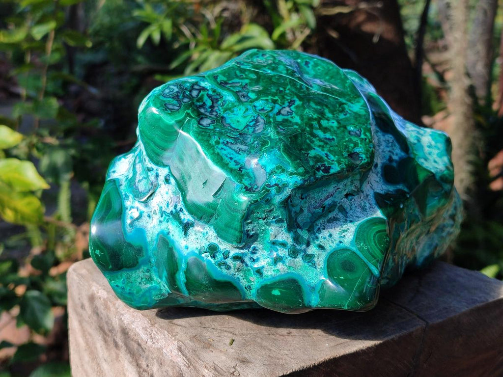 Polished XL Malacolla Free Form x 1 From Kulukuluku, Congo - Toprock Gemstones and Minerals 